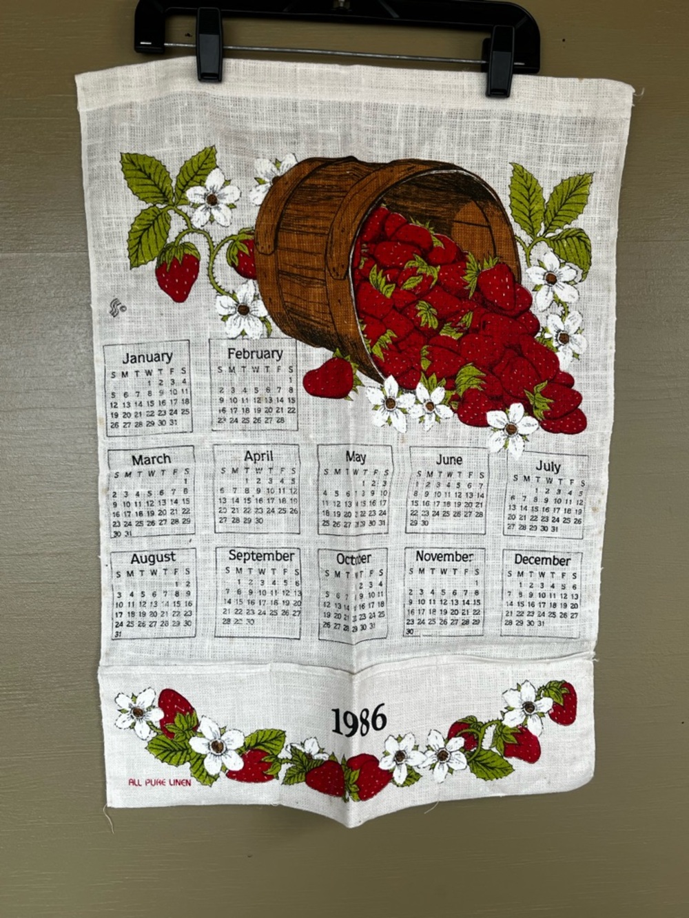 1980’s Calendar Linen Tea Towel bundle
Strawberries 1986 Birds 1983 - Picture 9 of 14